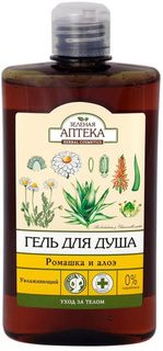 Гель для душа Зеленая аптека «Ромашка и алоэ» 400 мл