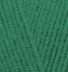 Пряжа для вязания Alize LanaGold 5 шт. по 100 г 240 м цвет 118 темный зеленый