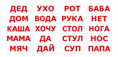 Игровой набор Вундеркинд с пеленок Чтение по Доману 1