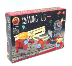 Конструктор Амонг ас / Among us 87 деталей + 1 фигурка 6+ Wellywell