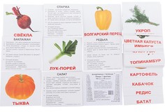 Вундеркинд С пеленок, набор Обучающих карточек Мини-Овощи