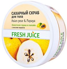 Сахарный скраб для тела Asian Pear & Papaya Fresh Juice, 225 мл