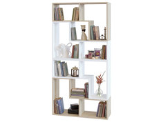 Стеллаж ПК-9, 4 шт. вариант 1 Дуб Сонома/Белый Сокол