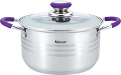 Кастрюля Mercury MC-6313 (6) с крышкой 4,7 л 22 см