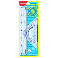 Набор линеек Maped Geometric из 3-х предметов для левшей/897118