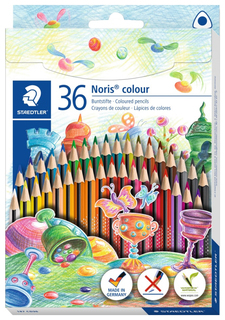 Карандаши цветные Staedtler Wopex Noris Colour 187 36 цветов