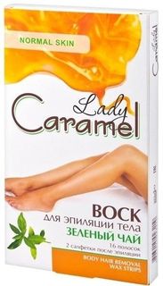 Воск для депиляции тела Lady Caramel Зеленый чай