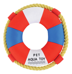 Жевательная игрушка для собак Triol Круг из неопрена, красный, белый, синий, 23 см