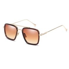 Солнцезащитные очки Kawaii Factory Лари карамель/золото