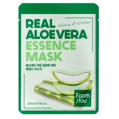 Маска тканевая для лица с экстрактом алоэ FarmStay Real Aloe Vera Essence Mask 23 мл