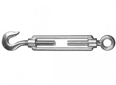 Талреп DIN 1480, крюк-кольцо, М10, 6 шт, оцинкованный, STAYER