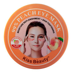 Гидрогелевые патчи для глаз Kiss Beauty 99% Peach Eye Mask с экстрактом персика, 60 шт.