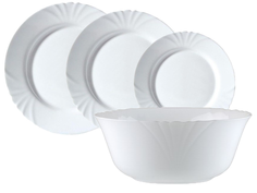Столовый сервиз АРКОПАЛ ВАЙТ ФЕСТОН 19 пр. 6 персон Luminarc
