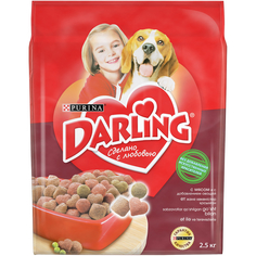Сухой корм для собак Darling, злаки, мясо, овощи, 2,5кг