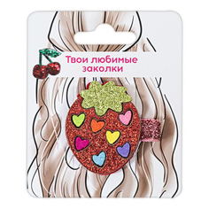 Заколка для волос Lavelle с декором красная