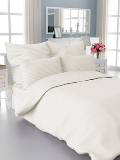 Пододеяльник сатин-страйп 175x210 см, молочный DeНАСТИЯ 8336 C010594