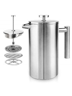 Френч-пресс, кофейник с металлическим фильтром Ecotone Black Space (800 мл.)