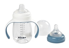 Поильник детский BEABA 2 IN 1 LEARNING CUP WINDY BLUE 210 ml