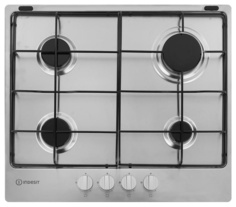 Встраиваемая варочная панель газовая Indesit THP 642 IX/I Silver