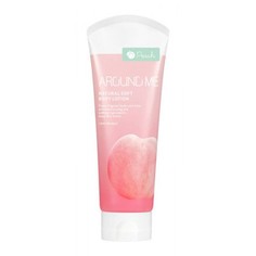 Лосьон для тела с экстрактом персика Welcos around me natural soft body lotion peach 230мл