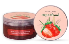 Скраб-желе для тела регенерирующий Liv-delano Superfood Клубника и лемонграсс, 240г