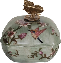 Шкатулка с бабочкой 11x11x11см Glasar 31G2496/B446C/HLG2085 ГЛАСАР