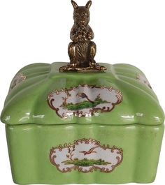 Шкатулка с белкой 10x9x12см Glasar 31G2486/B933C/HLG0752 ГЛАСАР