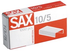 Скобы для степлера "Sax", №10, оцинкованные, 1000 штук