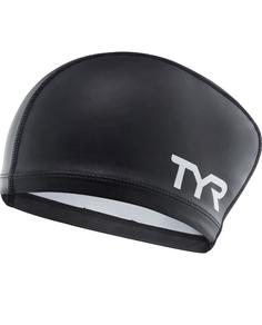Шапочка для плавания TYR Long Hair Silicone Comfort Swim Cap 001 black
