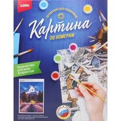 Набор Lori Картина по номерам на картоне "Лавандовое поле"