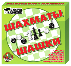 Настольная игра 2 в 1 Десятое Королевство Думать надо! Шашки и нарды