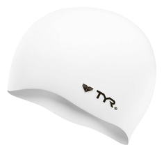 Шапочка для плавания TYR Wrinkle Free Silicone Cap 100 white