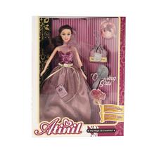 Кукла Junfa Atinil Звезда эстрады в длинном платье, с микрофоном 28 см WJ-21567