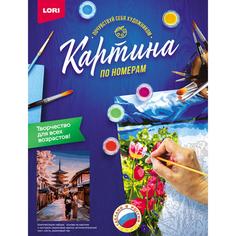Набор Lori Картина по номерам на картоне "Японская улочка"