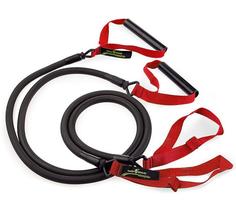 Тренажер для тренировки гребка MadWave Dry Training с ручками (Красный)