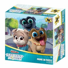 Пазл Prime 3D Дружные мопсы 100 элементов 13880-SBM