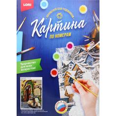 Набор Lori Картина по номерам на картоне "Летнее кафе"