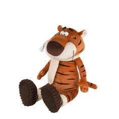 Мягкая игрушка Maxitoys Luxury, Тигр Костян в Вязаном Шарфе и Уггах, 20 см MT-MRT022114-20