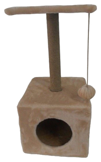 Домик для кошек Homecat, бежевый, 47x47x97см