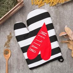 Варежка-прихватка ЭТЕЛЬ "Мечтай" 20х27см,100% х/л, ватин 250г/м2 4122598