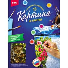 Набор Lori Картина по номерам на картоне "Дикий леопард"