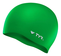 Шапочка для плавания TYR Wrinkle Free Silicone Cap 310 green