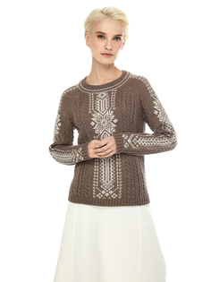 Джемпер женский Scandica Valencia коричневый 50/176