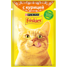 Влажный корм для кошек Friskies, с курицей, 85г