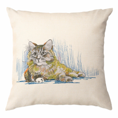 Декоративная подушка, цвет бежевый, 45х45 см, 5 sisters 5S-PILLOW-251