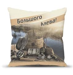 Подушка декоративная, смесовая ткань; Большого клёва 40х40 Традиция