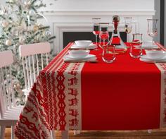 Скатерть "Сирень", Рождественский узор; Размер: 145 х 220