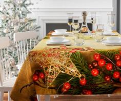 Скатерть "Сирень", Звезды и брусника; Размер: 145 х 120