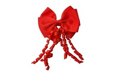 Заколка-зажим Bradex Бант со спиральками красный