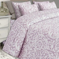 Покрывало жаккард "Айрис" МЛ Премиум 200x220 2 наволочки 40x40 Lavander MONA LIZA